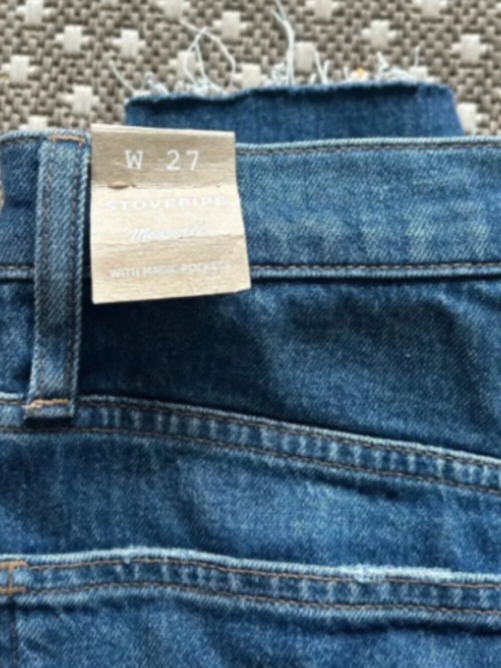 NWT Madewell Stovepipe Jeans in Kline Wash (27) - Picture 5 of 6